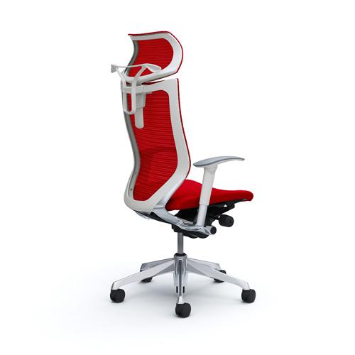 バロン チェア オカムラ オフィスチェア 岡村製作所 オフィス家具 メッシュチェア ヘッドレスト付き 肘付き イス シンプル スタイリッシュ 日本製 CP82BW CP82LWの画像