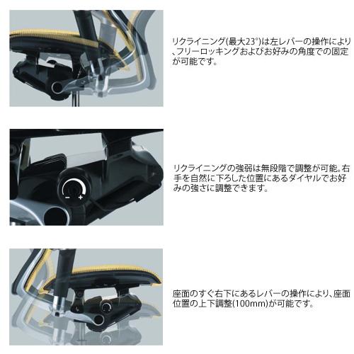 バロン チェア オカムラ オフィスチェア 岡村製作所 メッシュ オフィス 事務所 ヘッドレスト付きチェア 肘付きチェア ホワイトボディ CP87DR CP87NR