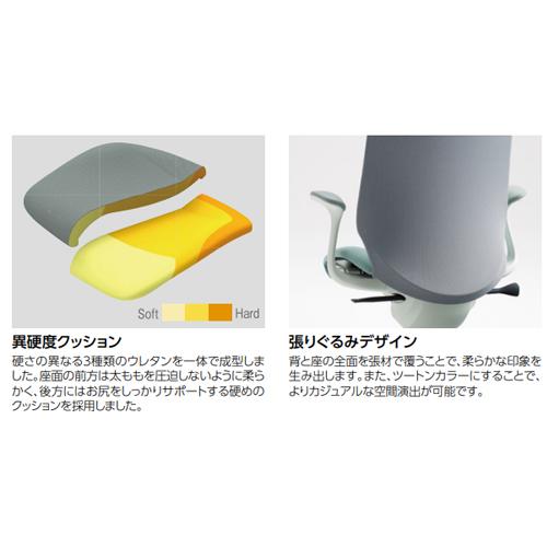 設置無料 オカムラ スフィア オフィスチェア ハイバック 座面奥行調整あり 可動肘 インターロック デスクチェア ワークチェア PCチェア 在宅 椅子 CT4AFA-FXW_8