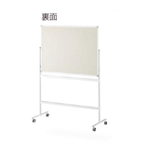 ホワイトボード 脚付き 片面 1200×900mm 無地 スチール 横型 マグネット対応 マグネットボード 掲示板 足付き 120 90 白板 スタンド キャスター付き KJWS-1290_1