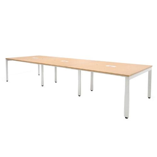 フリーアドレスデスク 幅3600 奥行10mm 配線ボックス付 フリーデスク フリーレイアウト オフィスデスクミーティングテーブル グループデスク 事務机 Ofa 3600 59 Ofa 3600 Lookit オフィス家具 インテリア 通販 Yahoo ショッピング