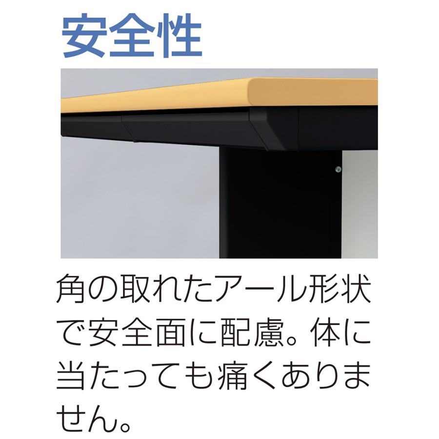 オフィスデスク 幅1400×奥行700mm 平机 ワークデスク パソコンデスク 事務机 PCデスク スチールデスク 作業机 学習机 引き出し付き 収納 会社 学校 SSDH-147H-Bの画像