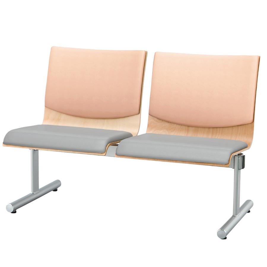アイリスチトセ ロビーチェア 2人掛け スリムタイプ 待合椅子 長椅子