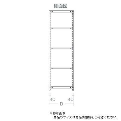スチールラック 幅180×奥行60×高さ150cm 4段 120kg/段 軽量ラック 業務