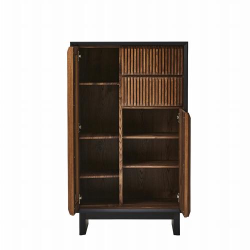 茶棚 飾り棚 家具 収納家具 キャビネット キャビネット 棚 サイドボード 鎌倉 ロータイプ 幅90cm ライトブラウン