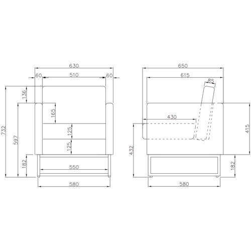 アール・エフ・ヤマカワ 法人限定 応接ソファ 1人掛け 応接