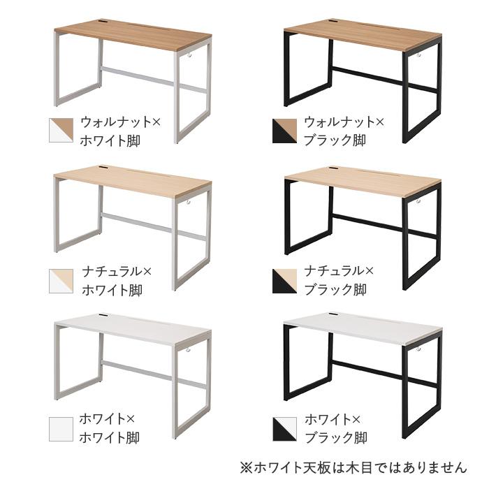 法人限定 オフィスデスク 平机 事務机 幅1200×奥行700×高さ720mm 2口コンセント付き ケーブルトレー付き おしゃれ パソコンデスク PCデスク RFFLD-1270_7