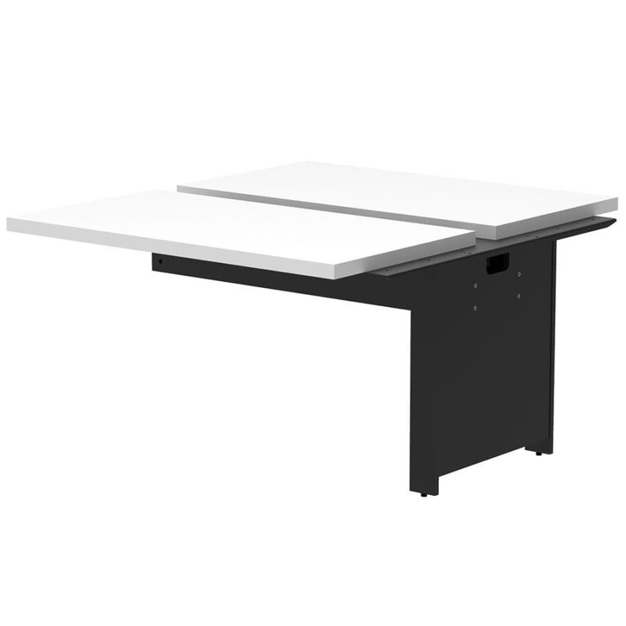 法人限定  フリーアドレスデスク 増連用 幅1200×奥行1400mm オフィスデスク ワークデスク パソコンデスク PCデスク 事務机 配線 収納 会社 RFTFT2-1214ADの画像
