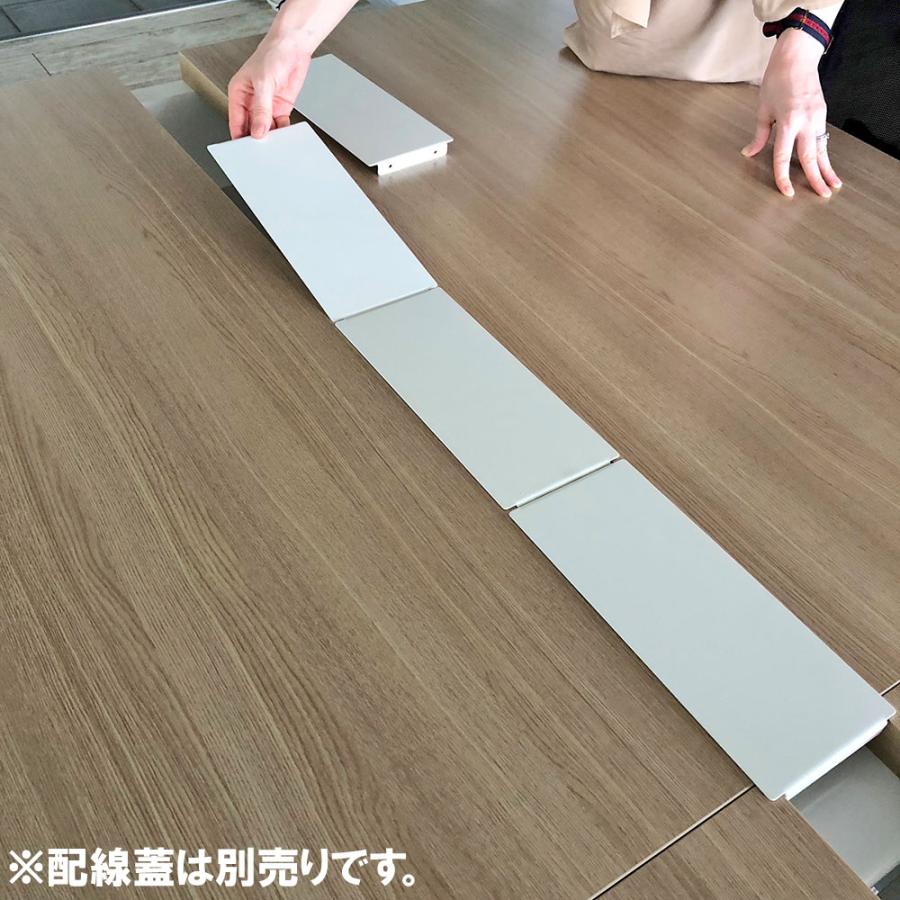 法人限定  フリーアドレスデスク 増連用 幅1200×奥行1400mm オフィスデスク ワークデスク パソコンデスク PCデスク 事務机 配線 収納 会社 RFTFT2-1214ADの画像