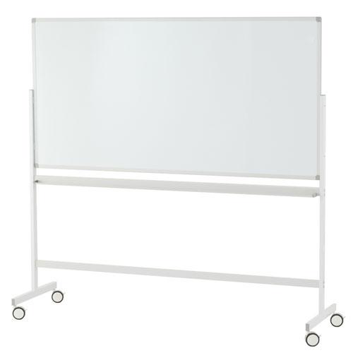 法人限定 ホワイトボード 脚付き 1800×900mm 片面 無地 スチール  