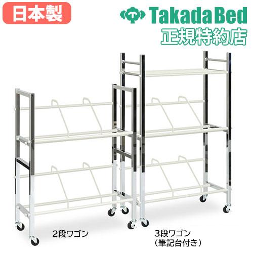 法人限定 ファイルワゴン 2段 カルテワゴン シェルフ キャビネット