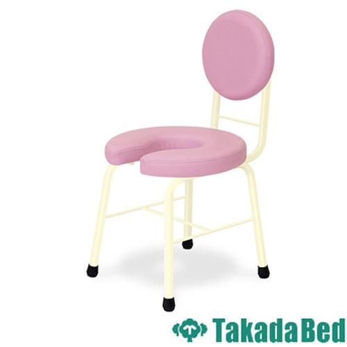 高田ベッド製作所 法人送料無料 産褥椅子 円座 産婦用 妊婦用 椅子