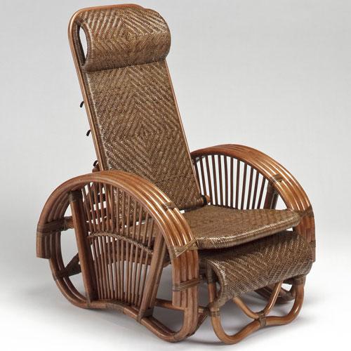 籐　ラタン　椅子 リクライニングチェア ラタンチェア リクライニングチェア 寝椅子 籐編み シェーズロング