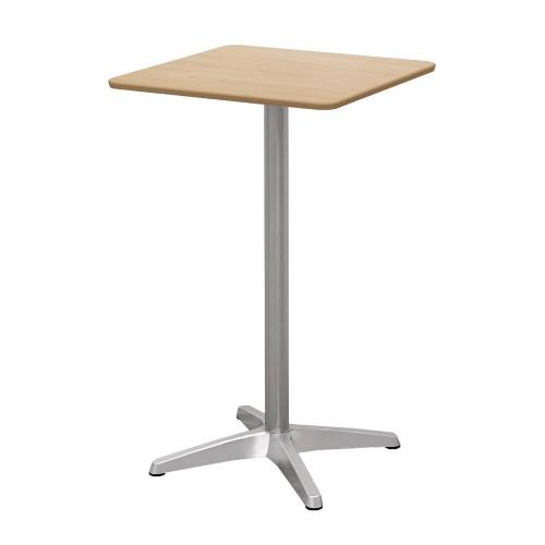 カフェテーブル 幅60×奥行60×高さ100cm アルミ脚 ハイタイプ カウンターテーブル ハイテーブル コーヒーテーブル 丸テーブル 600mm 丸型 角型 正方形 CTHXA-60_3