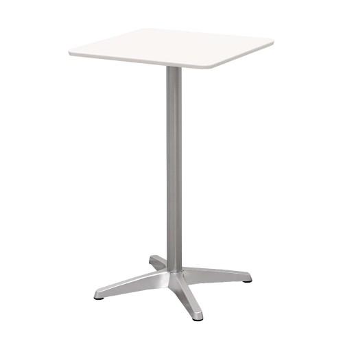 カフェテーブル 幅60×奥行60×高さ100cm アルミ脚 ハイタイプ カウンターテーブル ハイテーブル コーヒーテーブル 丸テーブル 600mm 丸型 角型 正方形 CTHXA-60_4