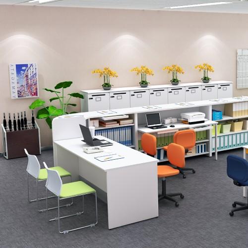 法人限定 ローカウンター 幅1200×奥行700×高さ720mm スチール 受付