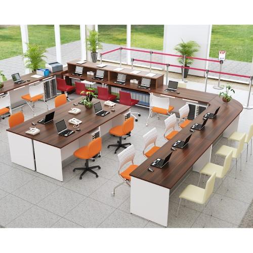 法人限定 ローカウンター 幅1800×奥行700×高さ720mm スチール 受付