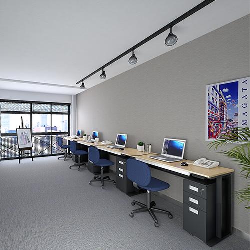 法人限定 オフィスデスク 幅1200×奥行500×高さ720mm パソコンデスク