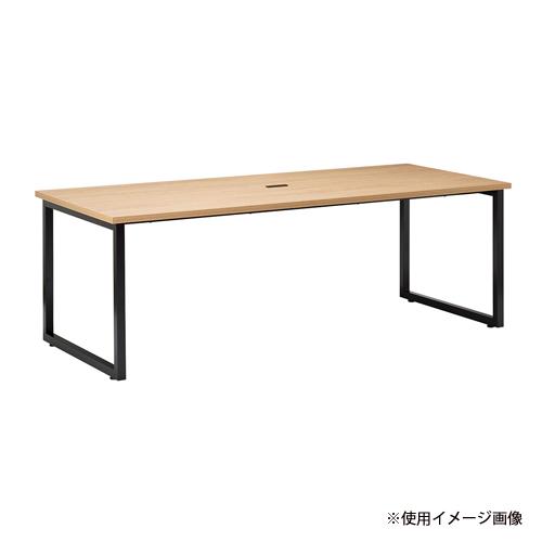 オフィス用テーブル 2口コンセント付き AICO（アイコ） 法人限定 コンセント 2口 オプション ブラウン
