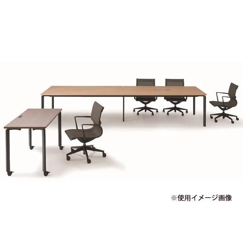 法人限定  会議用テーブル キャスター脚 幅1200×奥行600×高さ720mm 角型テーブル ワークテーブル 作業用テーブル 事務所 会社 ワークスペース SJB-1260NCの画像