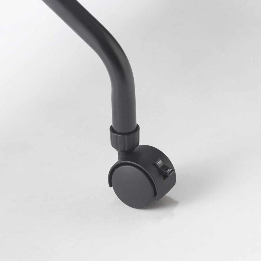 法人限定 会議用テーブル オーク 幅650×奥行450mm フォールディングテーブル ワークテーブル 作業デスク 平行スタッキング キャスター 抗菌 UOT-6545N-OAK_6