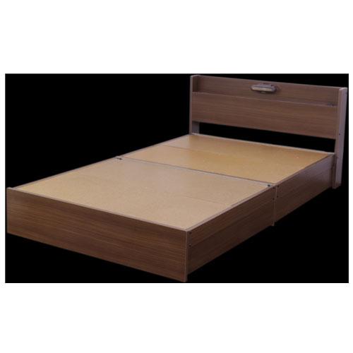 収納付きベッド シングル マットレス付き 幅97×長さ208×高さ70cm 木製 