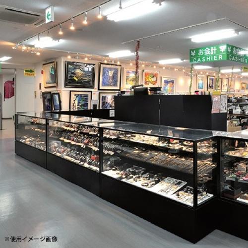 法人限定 ショーケース ルミグラス 平ケース 引戸 幅1500×奥行600mm