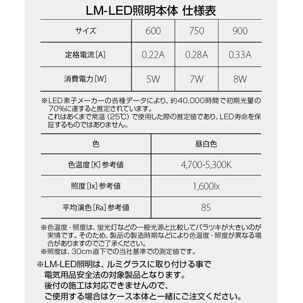 ルミグラス用オプション LM-LED照明セット 横1灯 幅1200mm ガラスラック用照明 陳列ラック  ショップ 店舗用品  【LLDWME】 S80693