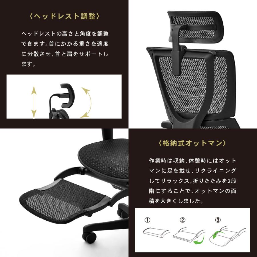 エルゴヒューマン フィット2 ライト Ergohuman FIT2 Lite 正規品 最長5年保証 ジャケットハンガー付 高機能チェア PCチェア ヘッドレスト 腰痛対策 FIT2-Lite | 関家具 | 12