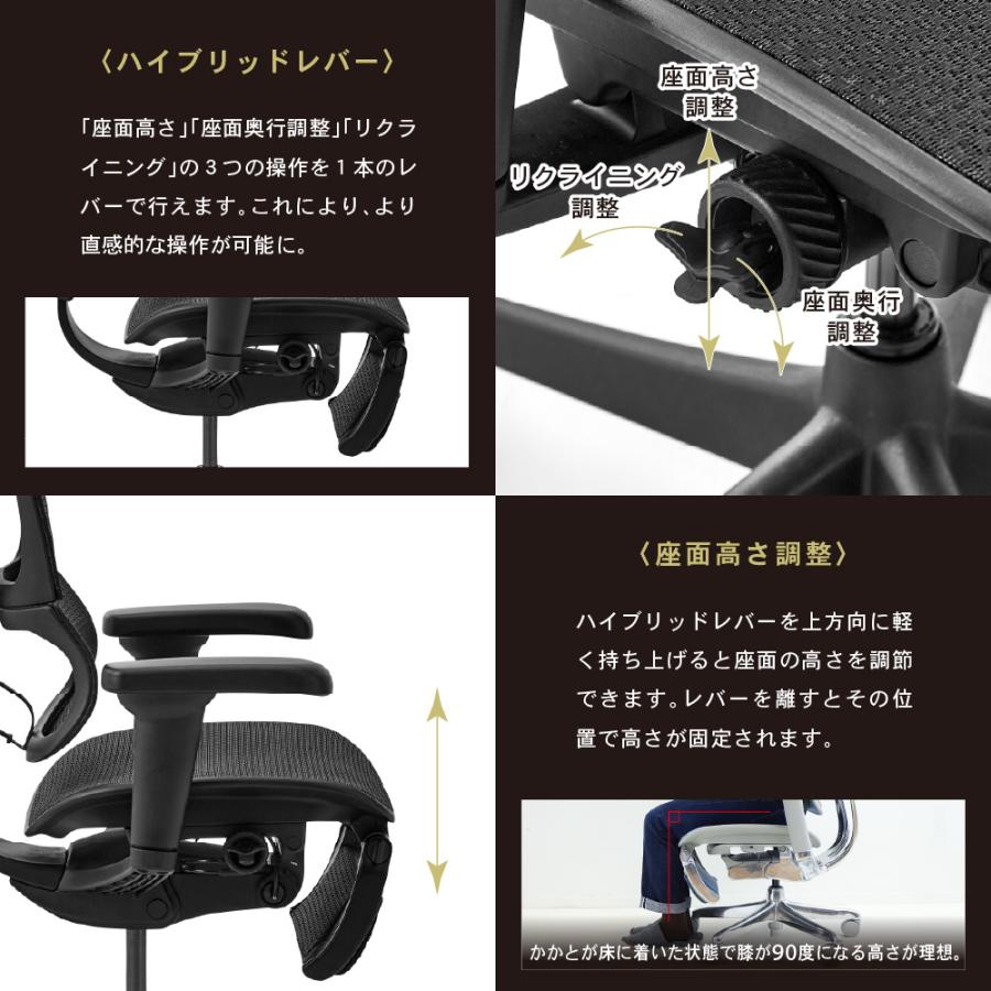 エルゴヒューマン フィット2 ライト Ergohuman FIT2 Lite 正規品 最長5年保証 ジャケットハンガー付 高機能チェア PCチェア ヘッドレスト 腰痛対策 FIT2-Lite | 関家具 | 09