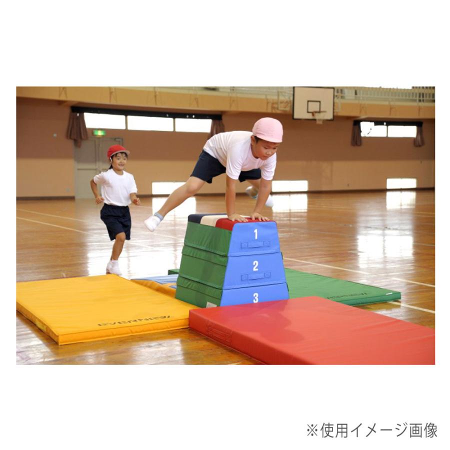 カラー体操マット エバニュー 幅90×長さ180×厚さ10cm 屋内用 