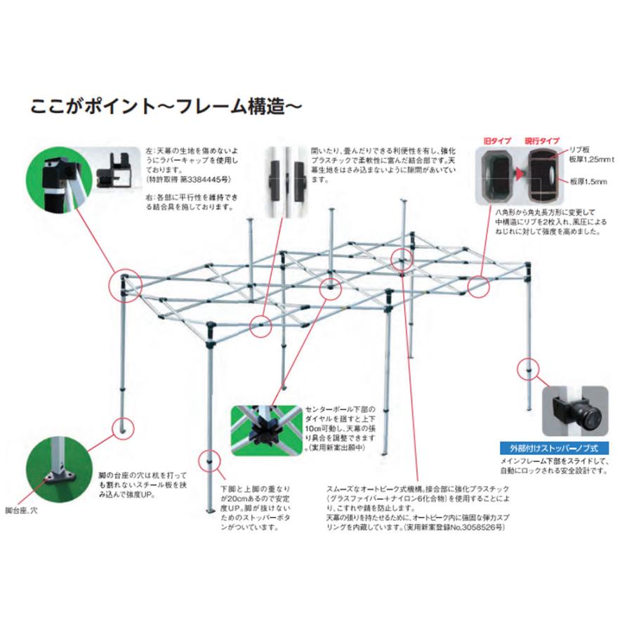 テント 3.0m×6.0m ワンタッチ 防炎 集会用テント 運動会 イベント 部活