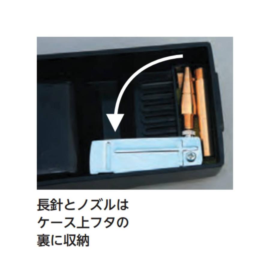 エアーコンプレッサー エバニュー 幅9.6×長さ26×高さ18.5cm 本体ケースABS製 空気量14L/分 連続使用時間15分 コンプレッサー 運動施設 学校 日本製 EKD292の画像