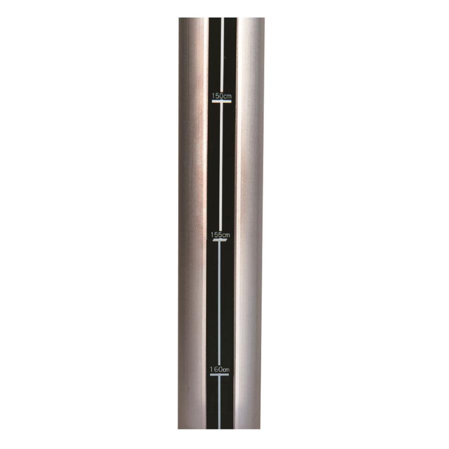 多目的支柱 エバニュー 両側ベルト式 スチール製 直径4cm 地上高155〜225cm 無段階高さ調節 メジャー付 日本バドミントン協会検定品 スポーツ施設 日本製 EKD421_2