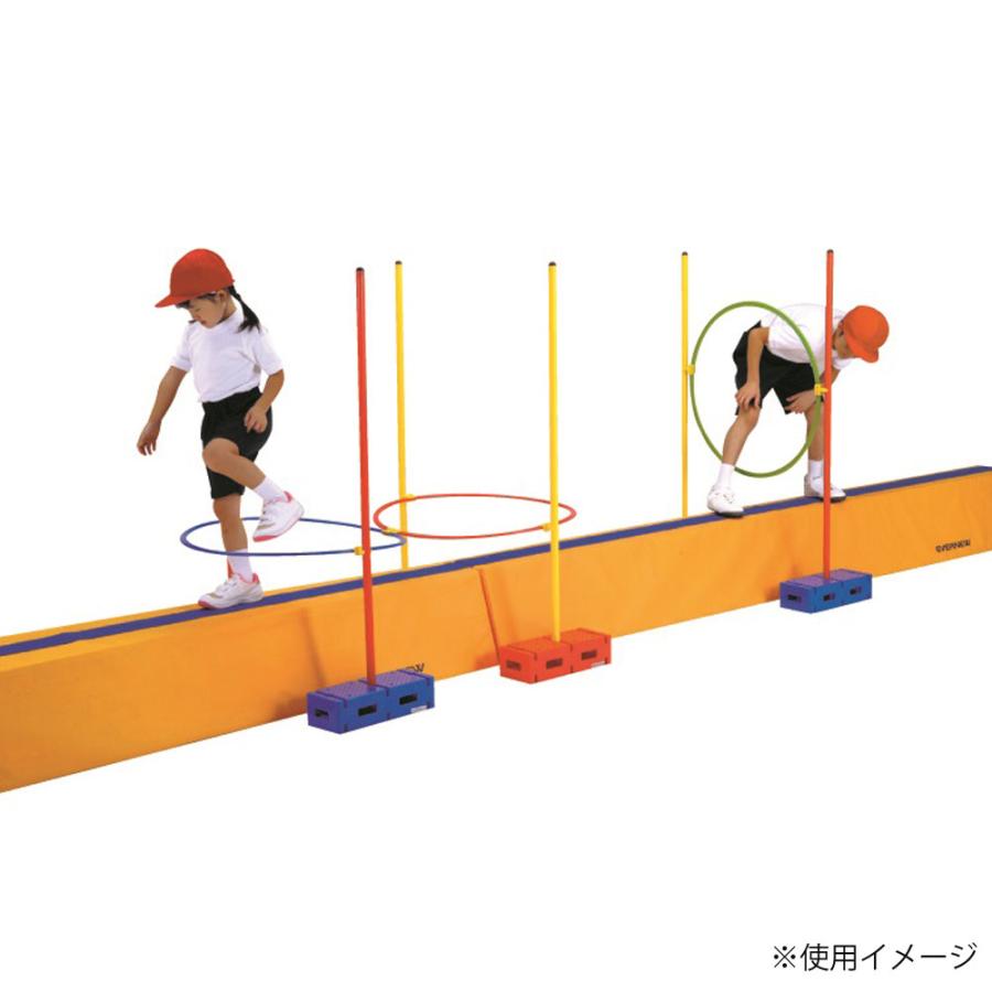 平均台 エバニュー 長さ200×高さ30cm ポリエステル防水帆布貼 裏面すべり止付 ソフト平均台 一本橋渡り 体操器具 体操教室 体育用品 教育施設 日本製 EKF513