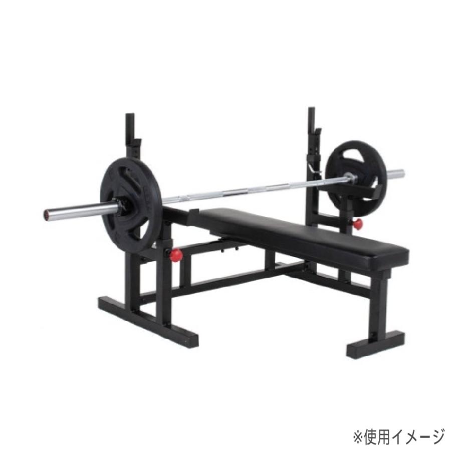 ベンチプレス エバニュー 幅120×奥行125×高さ116cm 補助スタンド付