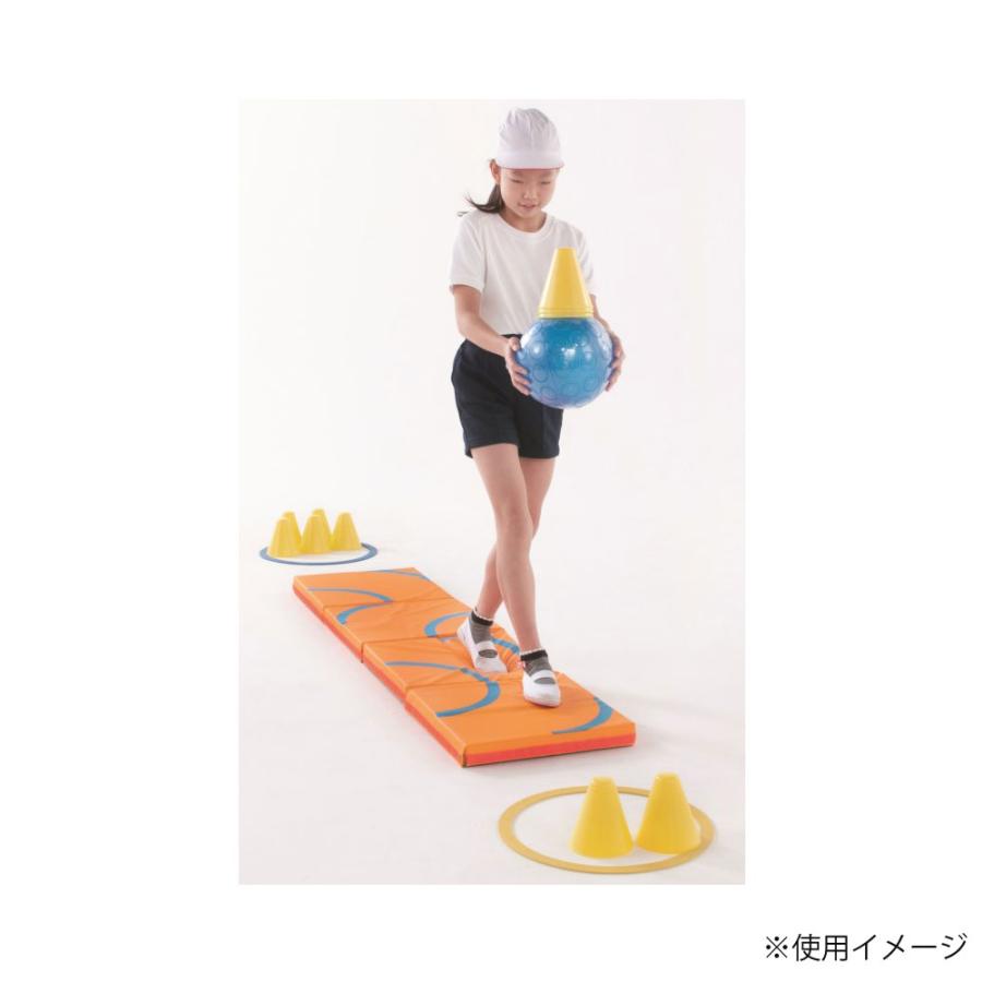 ランダムソフトマット 4枚組 エバニュー 幅40×長さ40×厚さ5cm 外被ターポリン 防炎加工 裏面すべり止め付 キッズマット クッションマット 学校 日本製 ETE204の画像