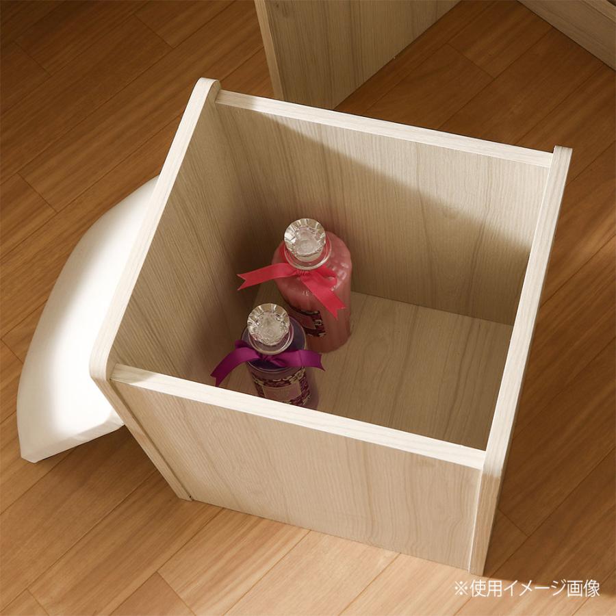 不二貿易（Fuji Boeki） メルル ドレッサー 三面鏡 スツール付き 幅600