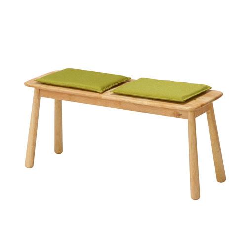 不二貿易 ダイニングベンチ 幅1000×奥行330×高さ420mm 木製