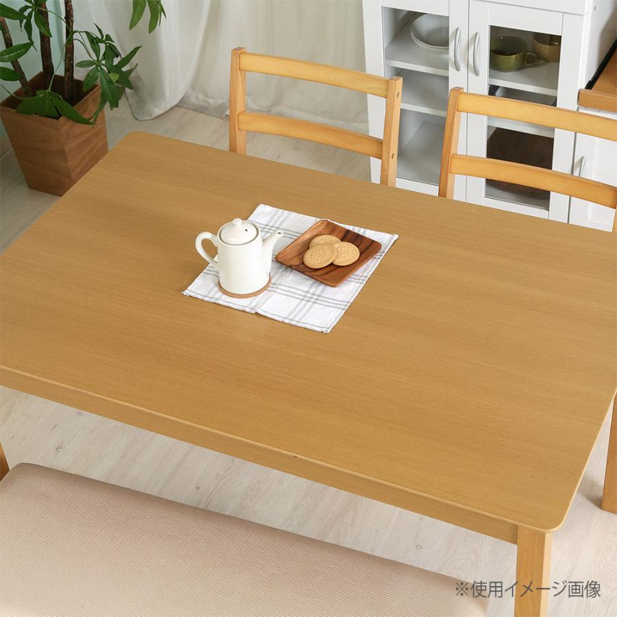 ダイニングテーブル モルト 幅1200×奥行750×高さ710mm ナチュラル ブラウン 耐荷重20kg 天然木 ラバーウッド 木製テーブル 木製机 木製 食卓 6330F-3V-M17_8