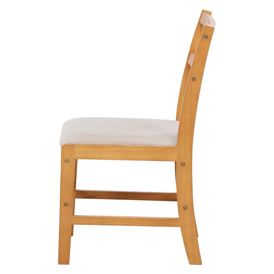 ダイニングチェア モルト ナチュラル 幅410×奥行510×高さ790mm 座面高430mm 耐荷重80kg ラバーウッド 天然木チェア 固定脚チェア 肘無し ひとり掛け 93004 | 不二貿易 | 03