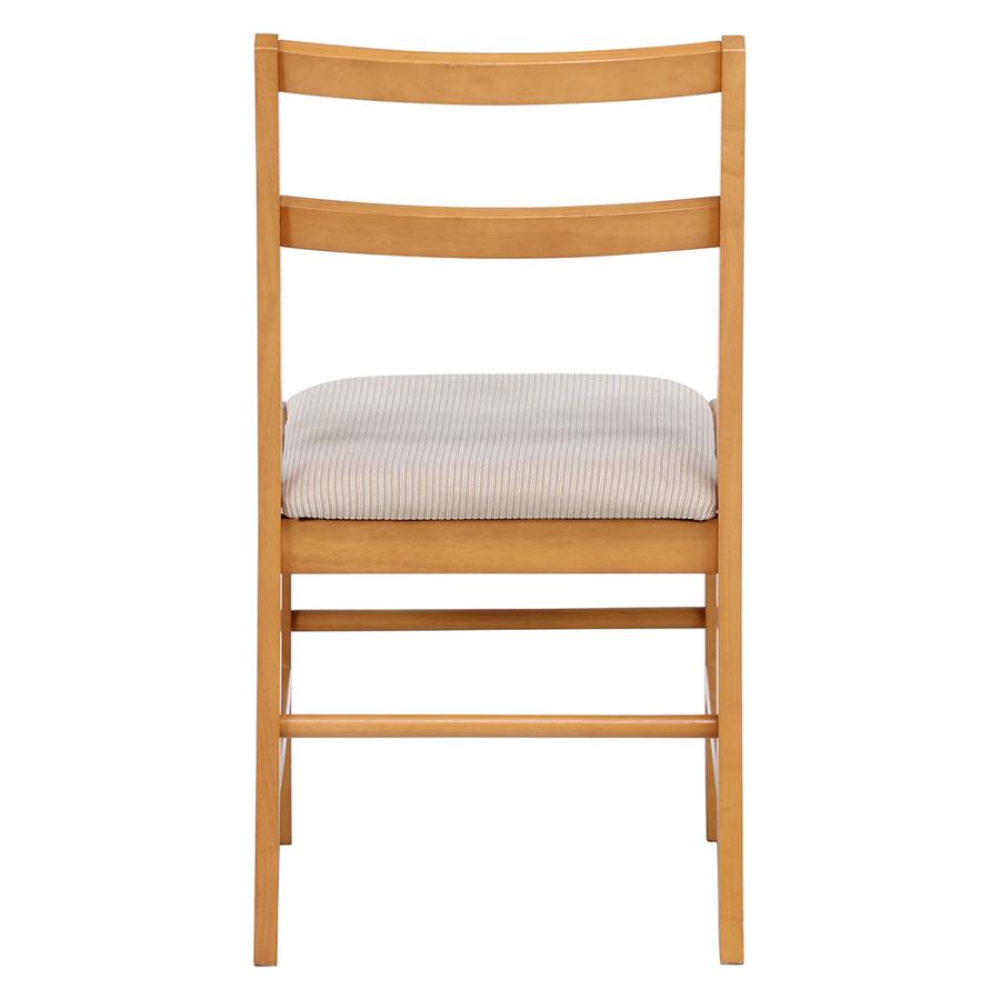 ダイニングチェア モルト ナチュラル 幅410×奥行510×高さ790mm 座面高430mm 耐荷重80kg ラバーウッド 天然木チェア 固定脚チェア 肘無し ひとり掛け 93004 | 不二貿易 | 04