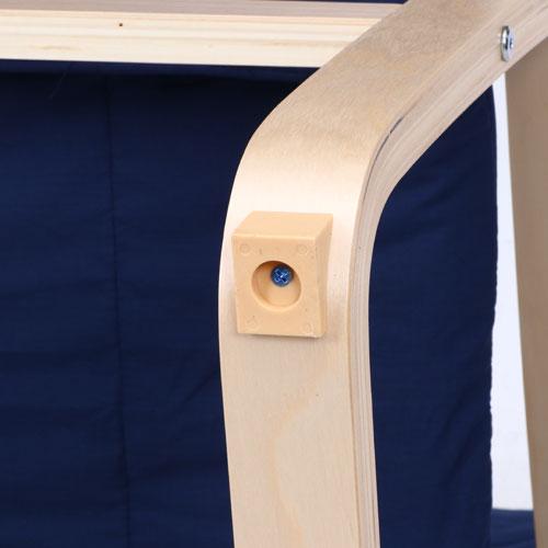 リラックスチェア スリム マッサージシート用 高座椅子 ロッキングチェアー ダイニングチェアー 北欧 木製 おしゃれ マッサージ 1人掛け 椅子 チェア A1041E | 不二貿易 | 12