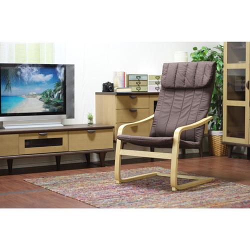 リラックスチェア スリム マッサージシート用 高座椅子 ロッキングチェアー ダイニングチェアー 北欧 木製 おしゃれ マッサージ 1人掛け 椅子 チェア A1041E | 不二貿易 | 02