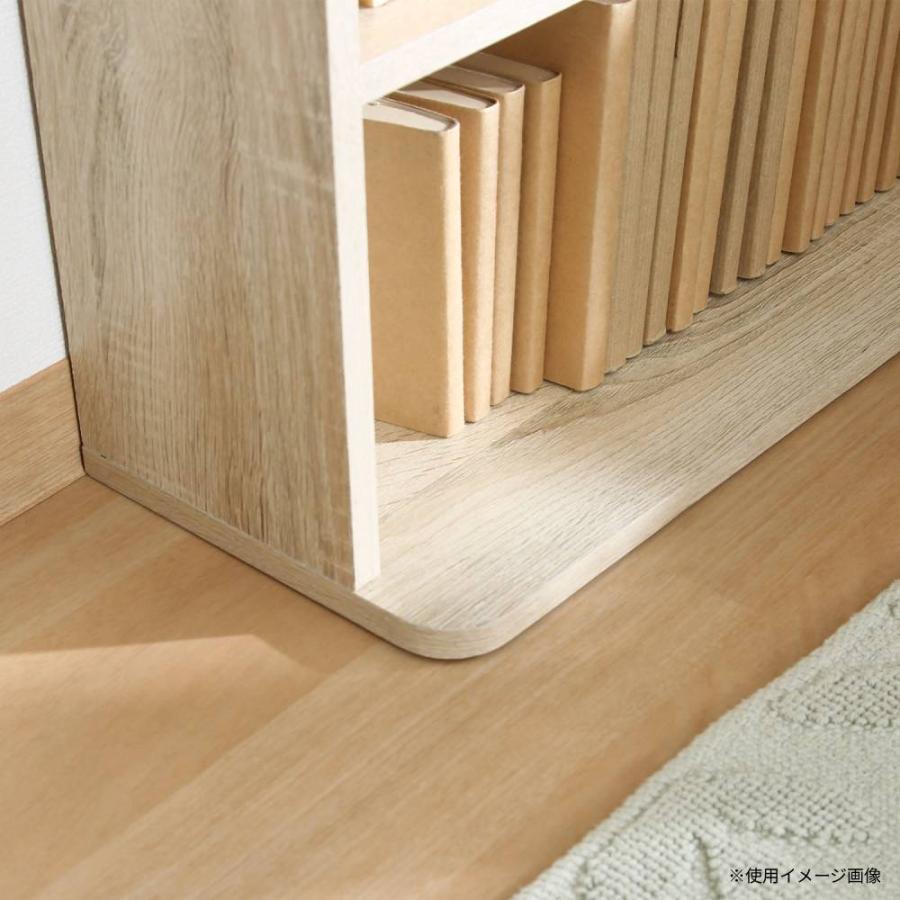 大容量スリム書棚 60幅 幅600×奥行225×高さ1800mm オーク オークホワイト 本棚 収納ラック 省スペース コミック収納 文庫収納 コミック 文庫 CD DVD A1352 | 不二貿易 | 07