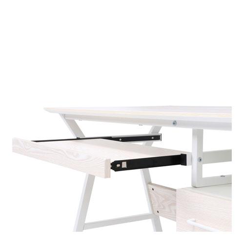 不二貿易 ワークデスク 幅1000×奥行560×高さ720mm パソコンデスク