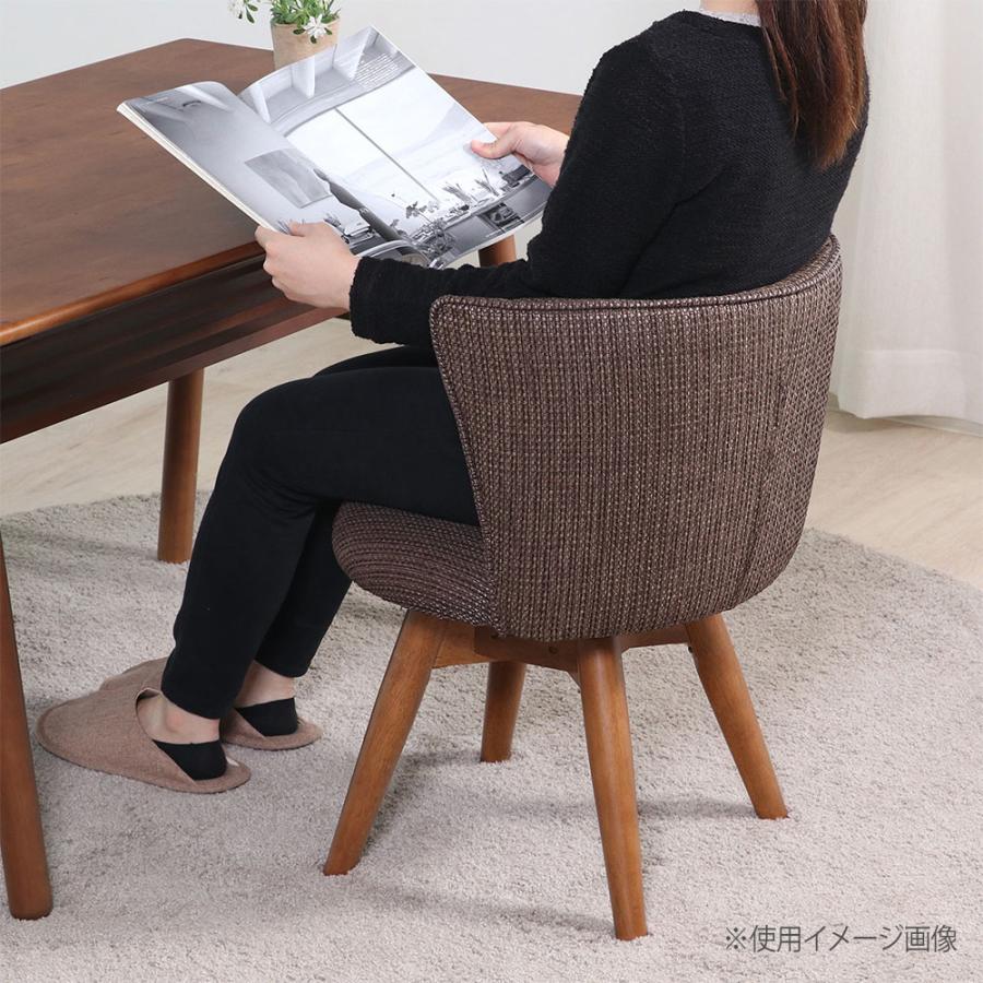 ダイニングチェア クラム ファブリック 幅500×奥行520×高さ680mm 座面高400mm ブラウン オレンジ グレー アイボリー 肘無し 固定脚チェア ワークスペース CLAM | 不二貿易 | 01