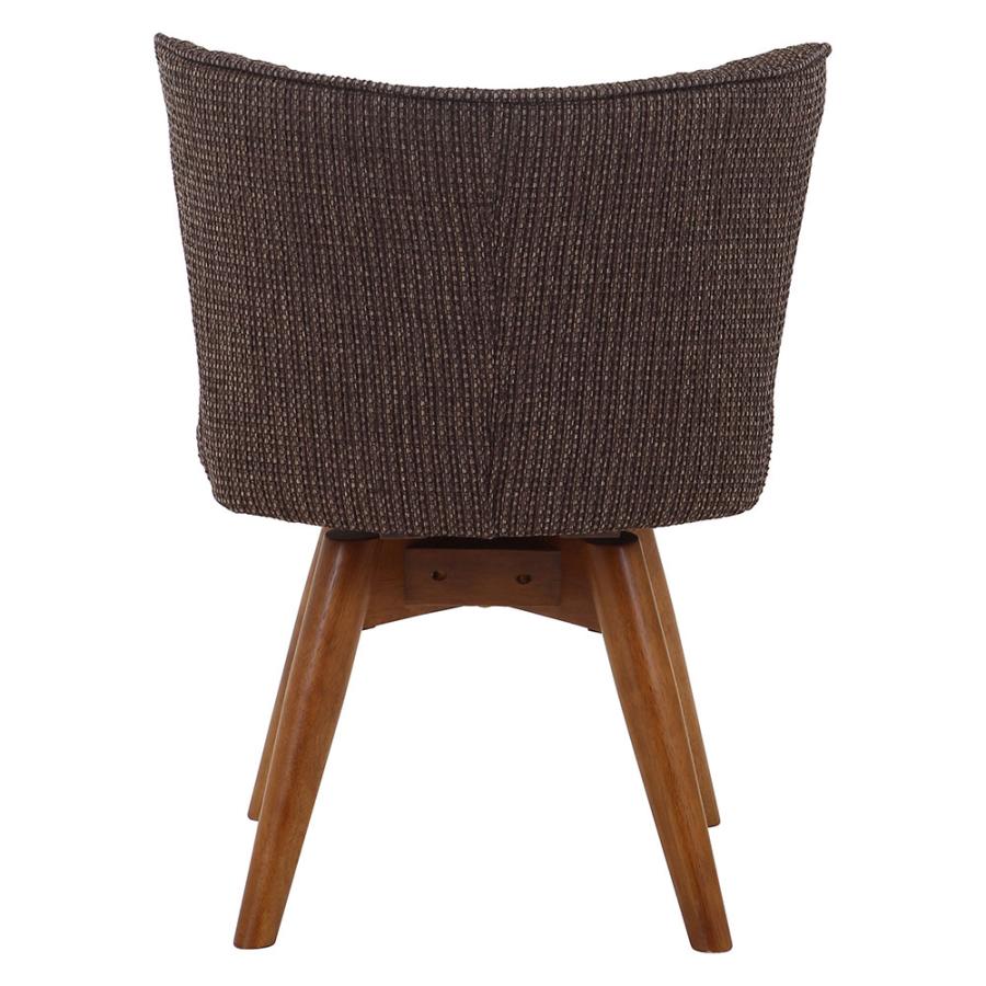 ダイニングチェア クラム ファブリック 幅500×奥行520×高さ680mm 座面高400mm ブラウン オレンジ グレー アイボリー 肘無し 固定脚チェア ワークスペース CLAM | 不二貿易 | 06