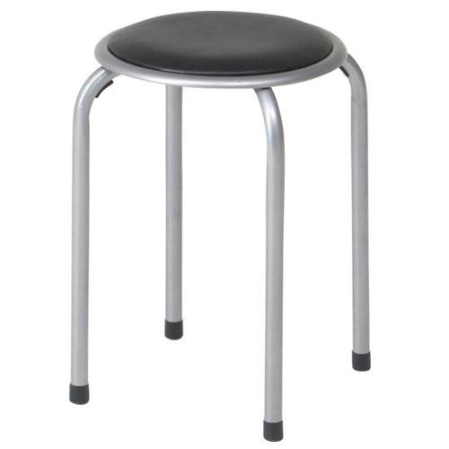 不二貿易（Fuji Boeki） 丸椅子 12脚セット パイプイス パイプ丸椅子