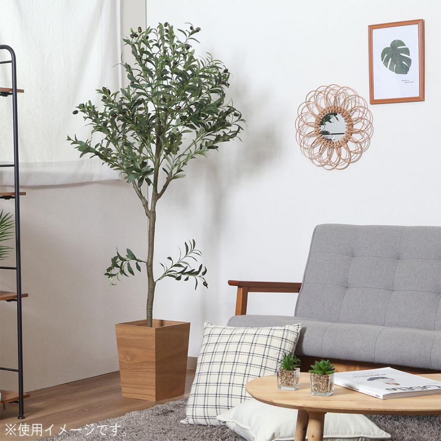 不二貿易（Fuji Boeki） フェイクグリーン オリーブ 幅750×奥行550×高